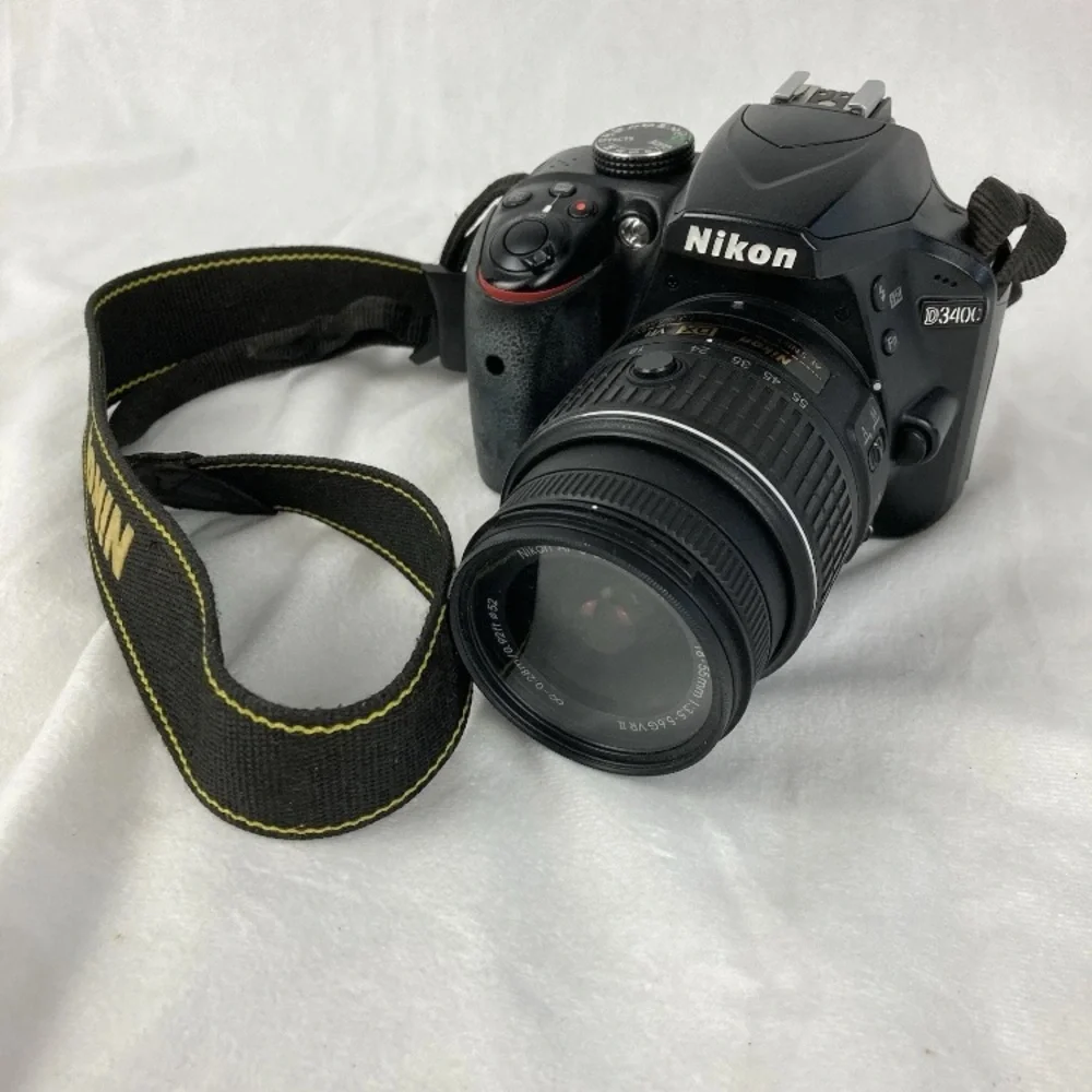 Nikon D3400 DSLR Camera w/ 18-55 Lens, SD, Strap, Battery, Charger (7.3K Shots)